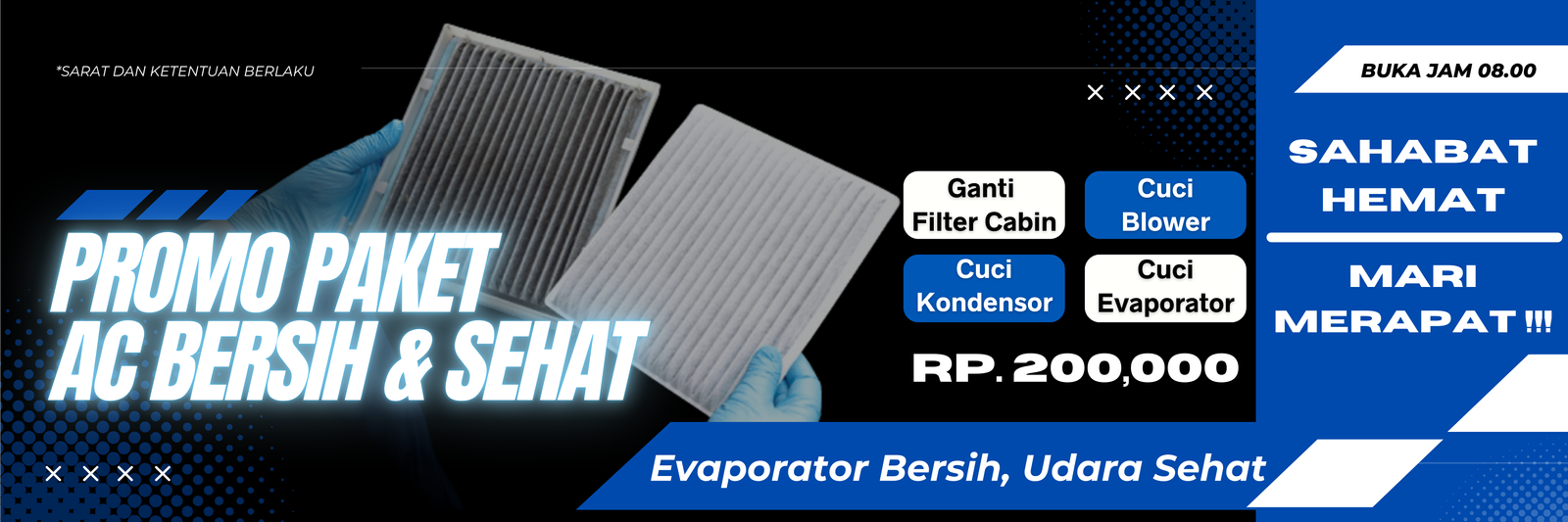 Salinan dari Putih Dan Biru Ilustrasi 3D Spanduk Bengkel Kendaraan